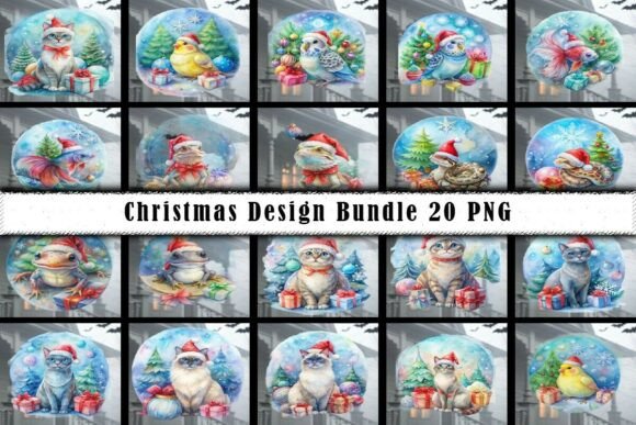 Download Christmas Design with Pets Bundle - Pets Collection
