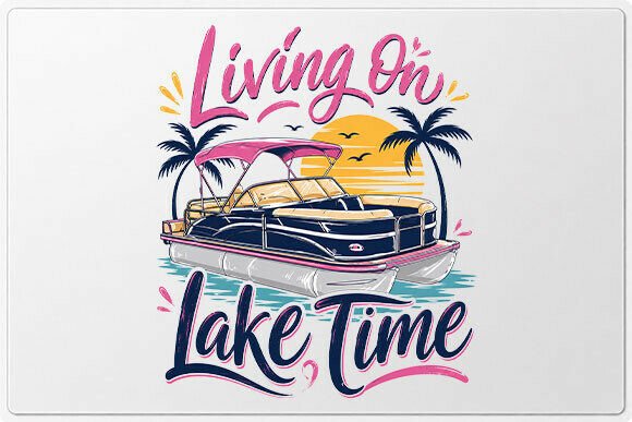Download Lake Time Pontoon Boat PNG - Boat Collection