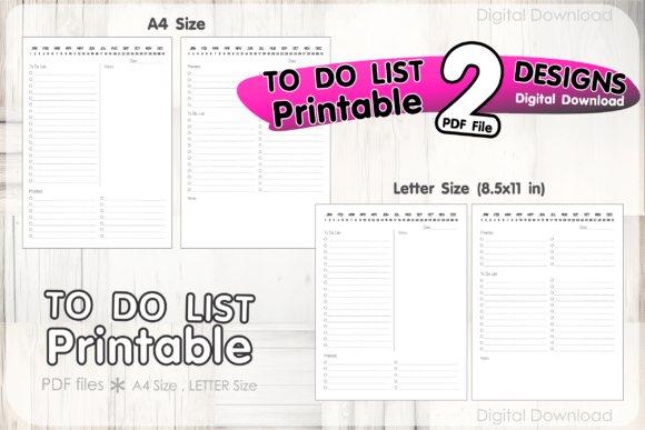 Download Colorful to-Do List Printables Template - Template Collection