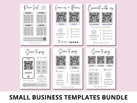 Download Small Business Sign Templates Bundle - Template Collection